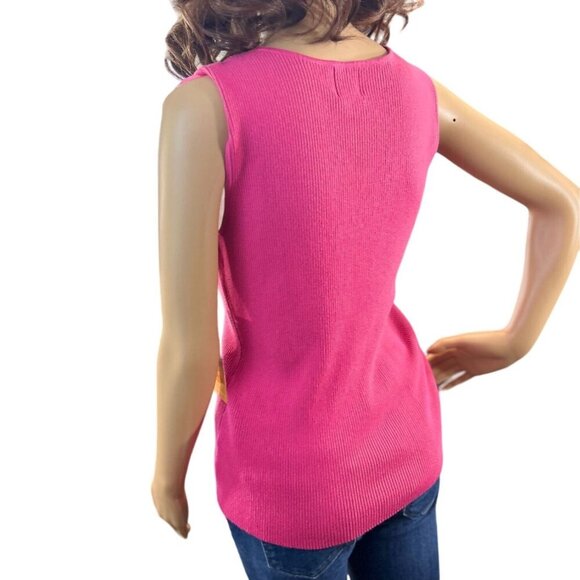 (5 for $25) Ruby Rd. Embellished Sleeveless Sweater Size Large NWT - Picture 3 of 7